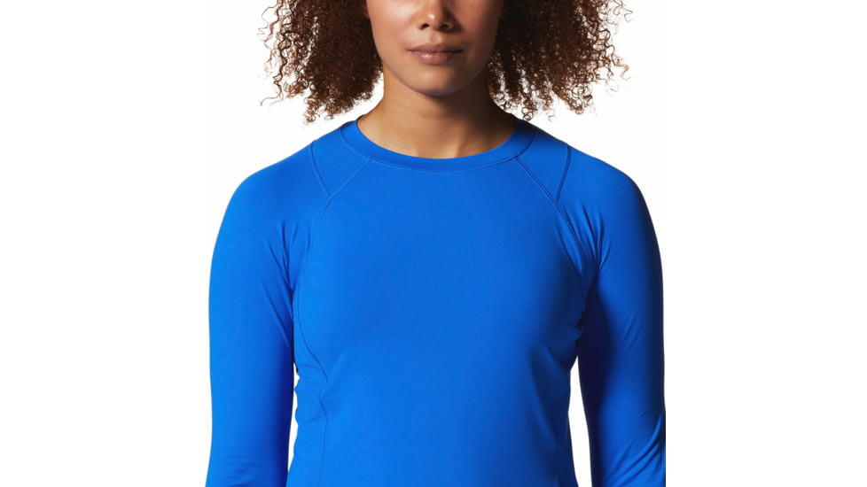 Mountain Hardwear Crater Lake Long Sleeve Top - Womens, Bright Island Blue, Small, 1982721409-B-S