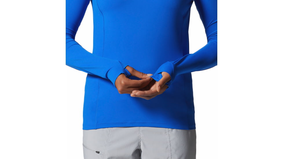 Mountain Hardwear Crater Lake Long Sleeve Top - Womens, Bright Island Blue, Small, 1982721409-B-S
