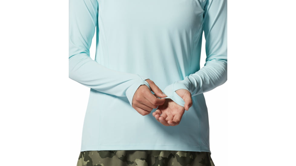 Mountain Hardwear Crater Lake Long Sleeve Top - Womens, Pale Ice, Extra Large, 1982721428-Pale Ice-XL