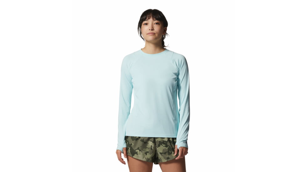 Mountain Hardwear Crater Lake Long Sleeve Top - Womens, Pale Ice, Extra Large, 1982721428-Pale Ice-XL