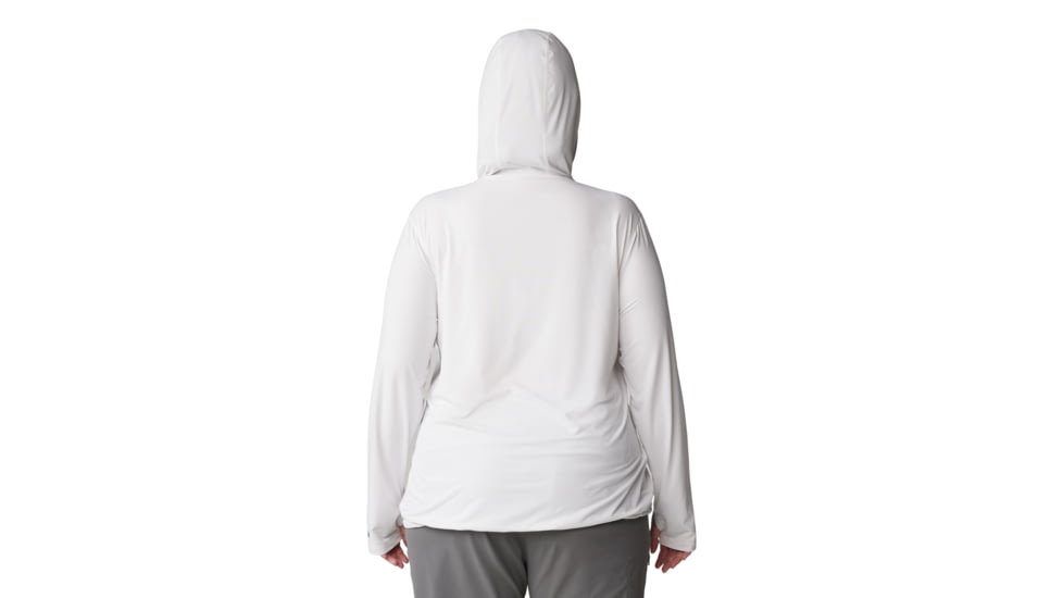 Mountain Hardwear Crater Lake LS Hoody - Women's Extended, Fogbank, 1X, 1829682-102-1X