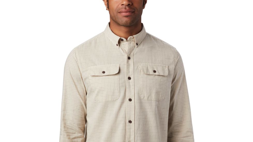 Mountain Hardwear Crystal Valley Long Sleeve Shirt - Mens, Lightlands, Medium, 1879061164-M