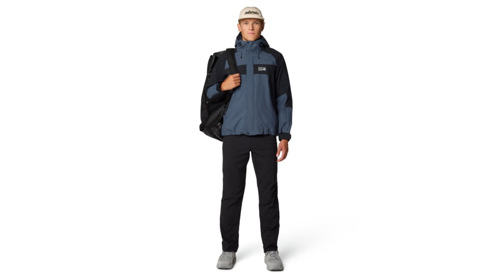 Mountain Hardwear Dry Times Hooded Jacket - Mens, Moon Blue/Black, XL, 190423025039