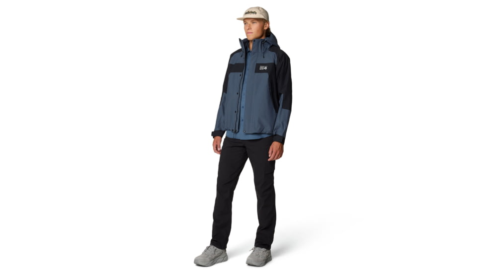 Mountain Hardwear Dry Times Hooded Jacket - Mens, Moon Blue/Black, XL, 190423025039