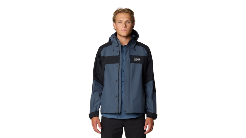 Mountain Hardwear Dry Times Hooded Jacket - Mens, Moon Blue/Black, XL, 190423025039