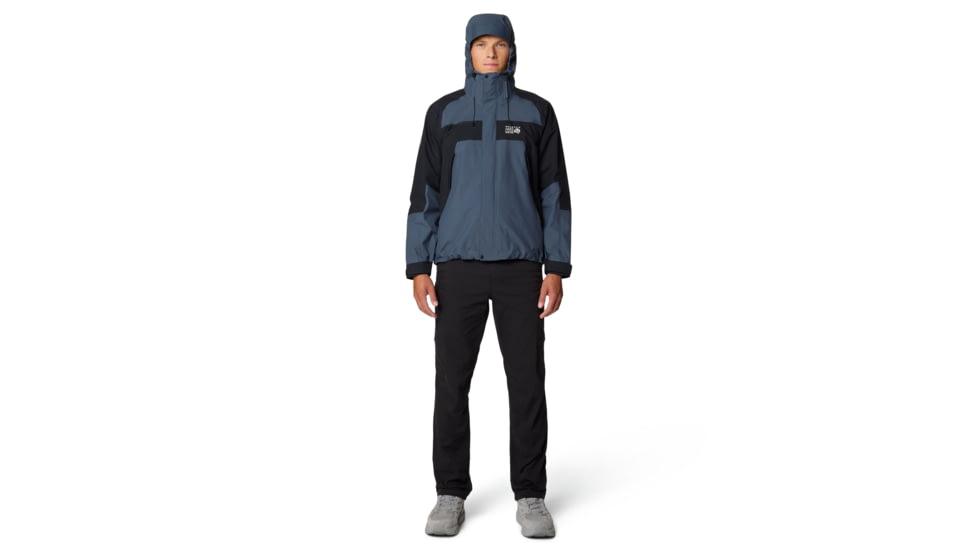 Mountain Hardwear Dry Times Hooded Jacket - Mens, Moon Blue/Black, XL, 190423025039