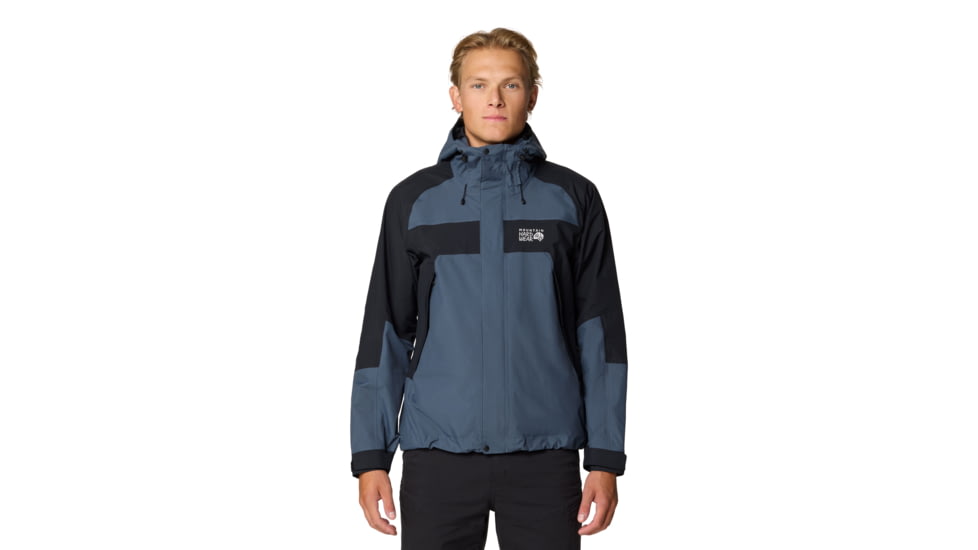 Mountain Hardwear Dry Times Hooded Jacket - Mens, Moon Blue/Black, XL, 190423025039