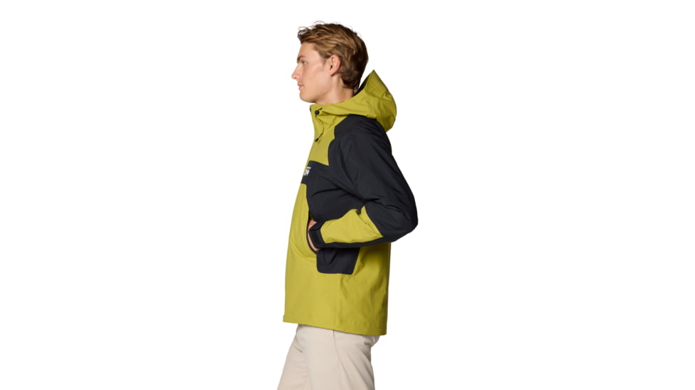 Mountain Hardwear Dry Times Hooded Jacket - Mens, Moon Moss/Black, XL, 190423024889