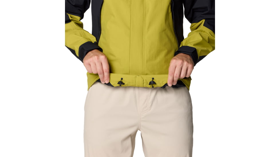 Mountain Hardwear Dry Times Hooded Jacket - Mens, Moon Moss/Black, XL, 190423024889