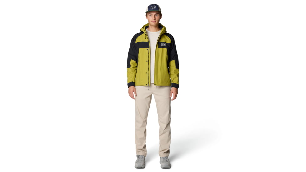 Mountain Hardwear Dry Times Hooded Jacket - Mens, Moon Moss/Black, XL, 190423024889