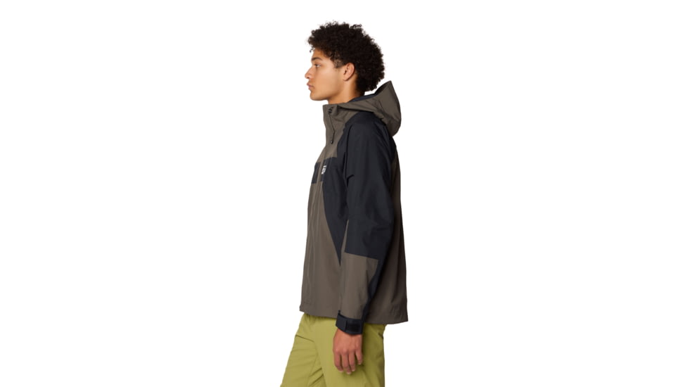 Mountain Hardwear Dry Times Hooded Jacket - Mens, Ridgeline/Black, S, 190423024971