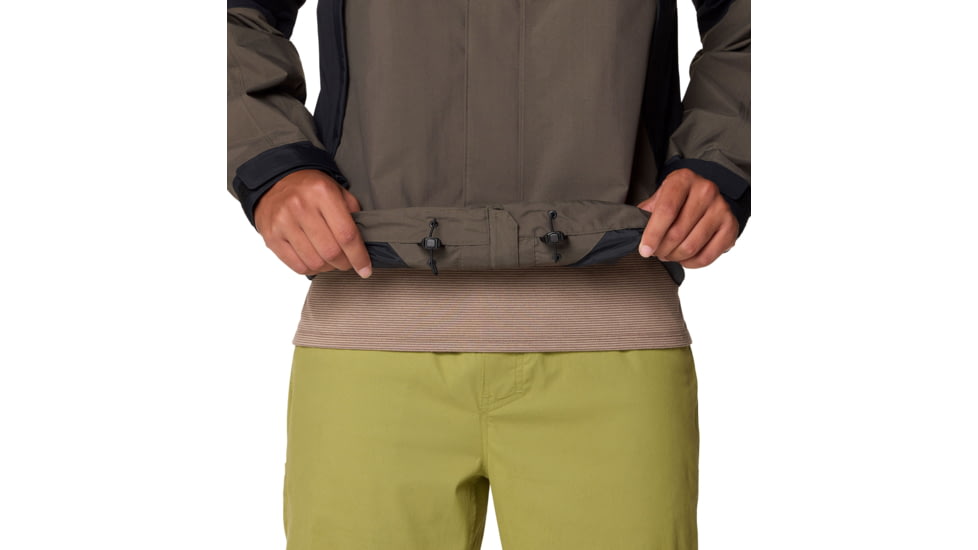 Mountain Hardwear Dry Times Hooded Jacket - Mens, Ridgeline/Black, S, 190423024971