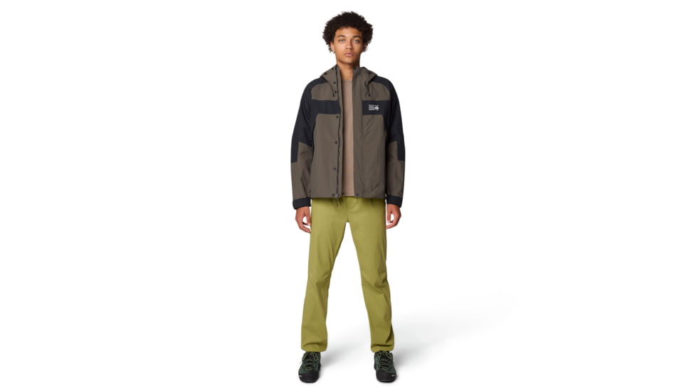 Mountain Hardwear Dry Times Hooded Jacket - Mens, Ridgeline/Black, S, 190423024971