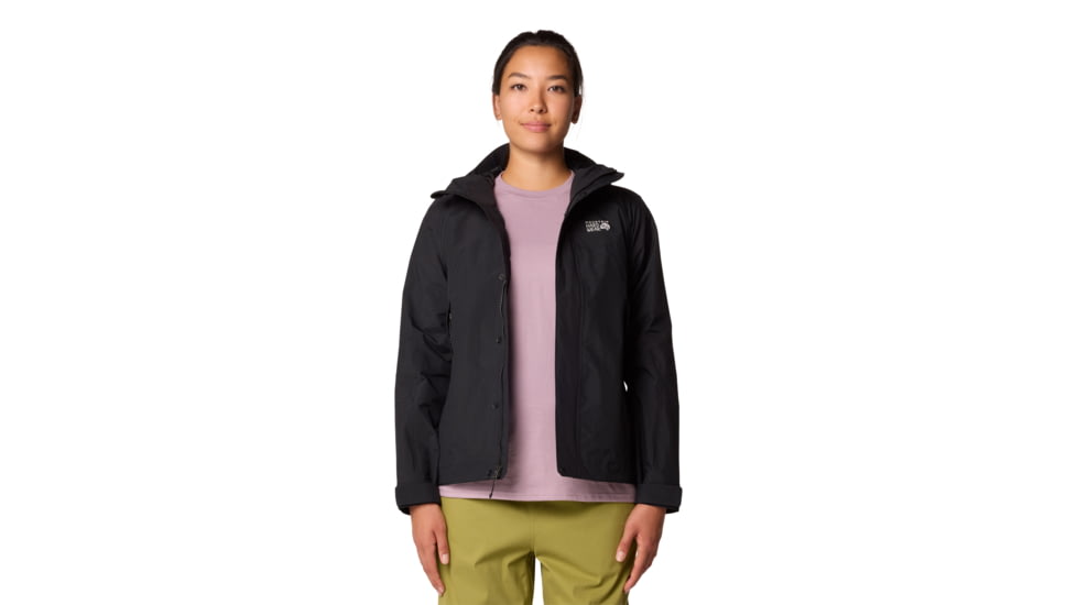 Mountain Hardwear Dry Times Hooded Jacket - Women's, Black, L, 2109741-010-L