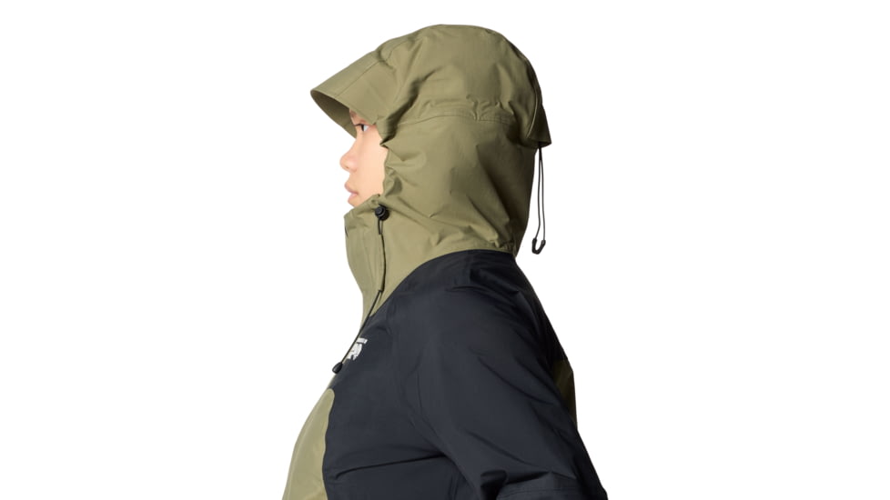 Mountain Hardwear Dry Times Hooded Jacket - Women's, Mission Olive, Black, S, 2109741-335-S