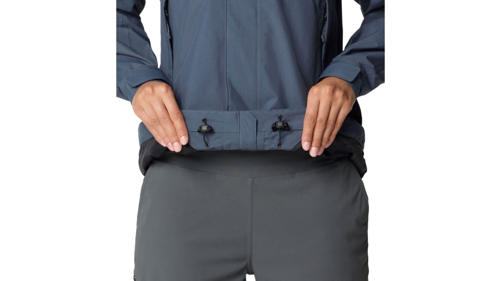 Mountain Hardwear Dry Times Hooded Jacket - Womens, Moon Blue, S, 190423045884