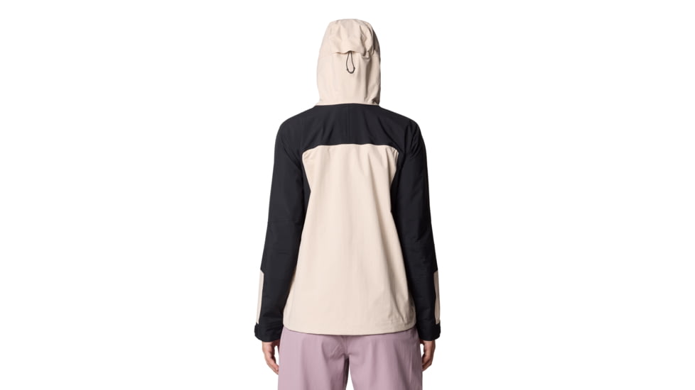Mountain Hardwear Dry Times Hooded Jacket - Women's, Talc, Black, XL, 2109741-170-XL