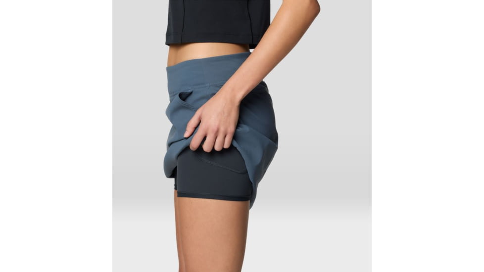 Mountain Hardwear Dynama Etended Skort - Women's, Moon Blue, 2XxR, 2110602-430-2XxR