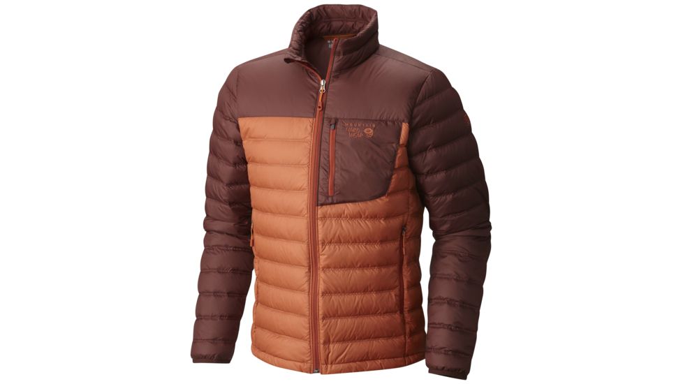 Mountain Hardwear Dynotherm Down Jacket - Men's-Dark Copper/Redwood-X-Large
