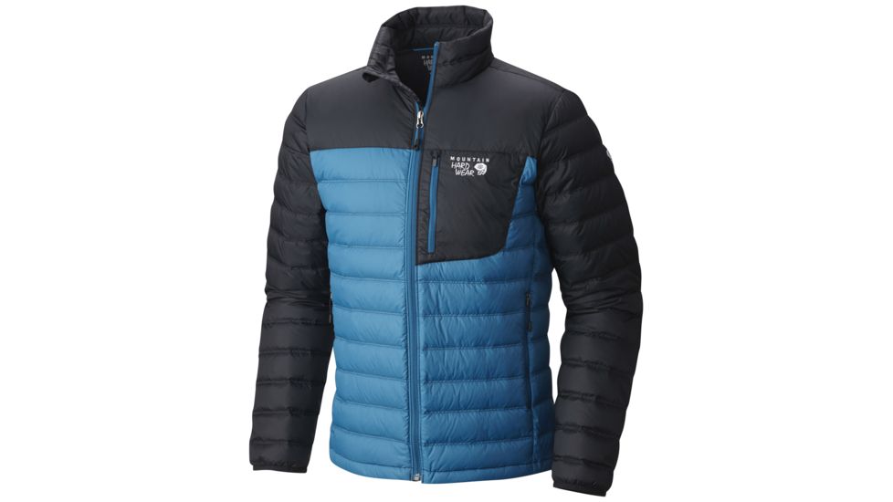 Mountain Hardwear Dynotherm Down Jacket - Men's-Phoenix Blue/Black-Small