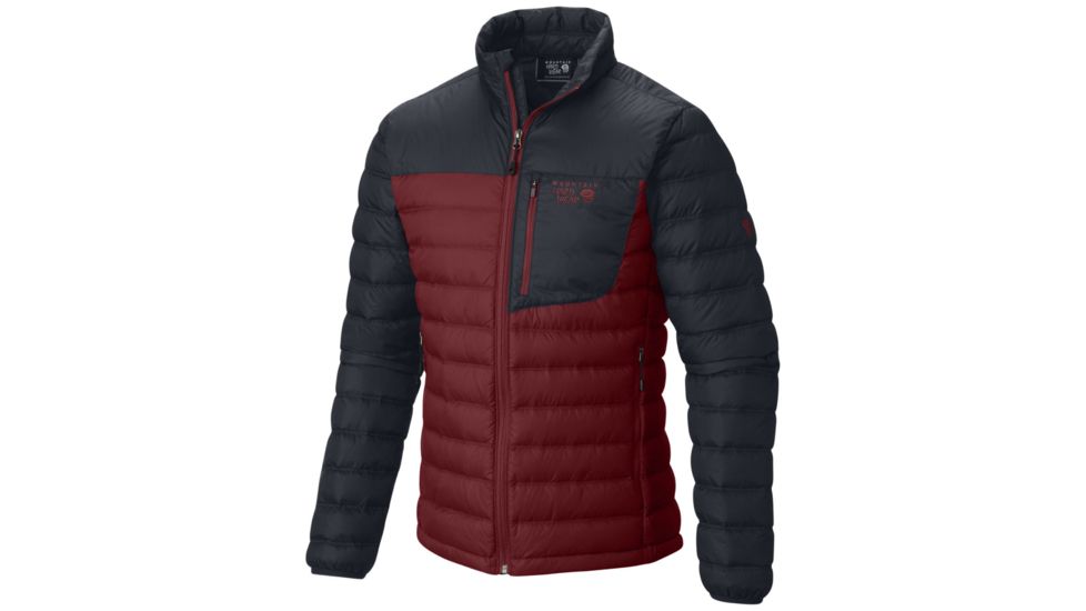 Dynotherm Down Jacket - Mens-Smolder Red/Hardwear Navy-XX-Large