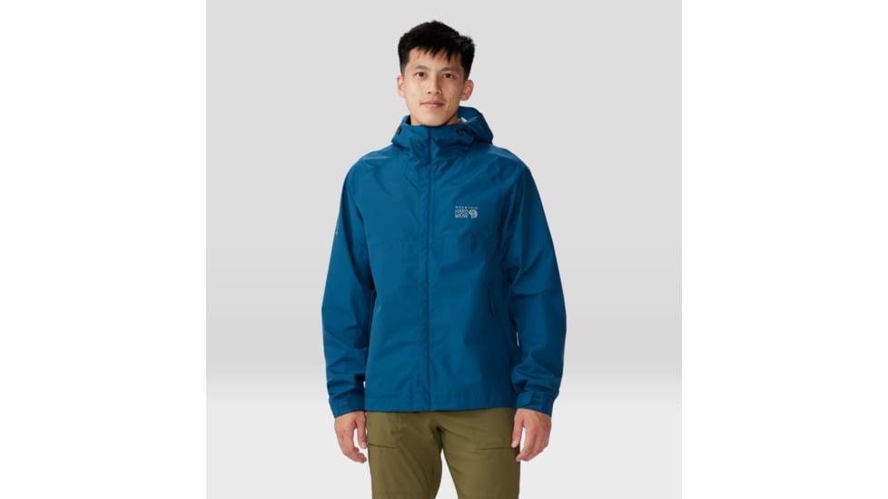 Mountain Hardwear Exposure/2 Gore-Tex Paclite Jacket - Mens, Dark Caspian, Large, 1929851418-L