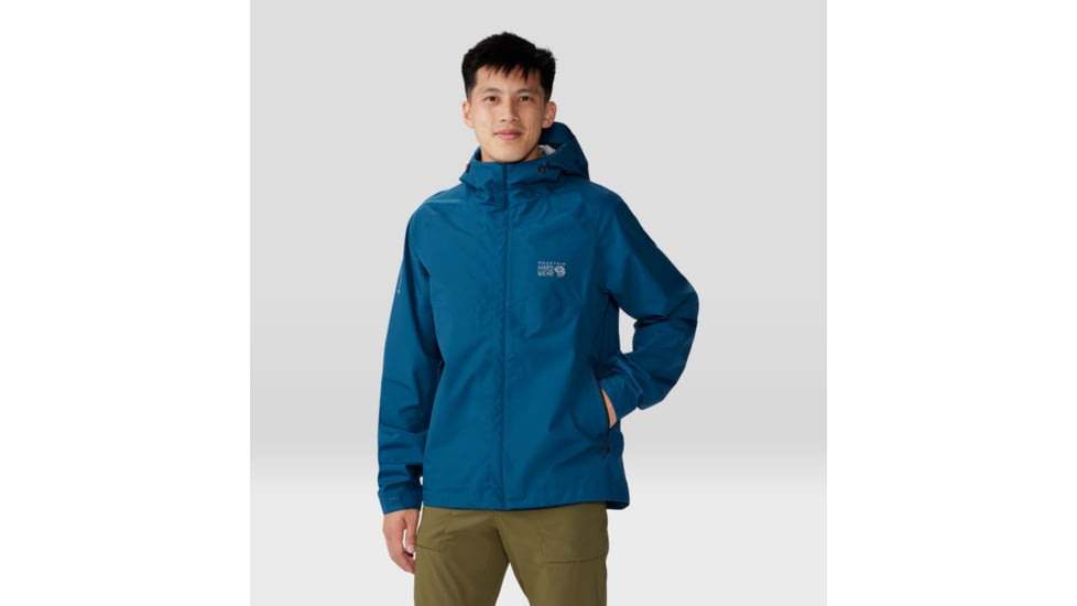 Mountain Hardwear Exposure/2 Gore-Tex Paclite Jacket - Mens, Dark Caspian, Large, 1929851418-L
