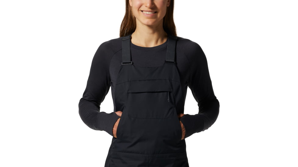 Mountain Hardwear Firefall/2 Bib - Womens, Black, Large, Regular, 1943091010-Black-L-R