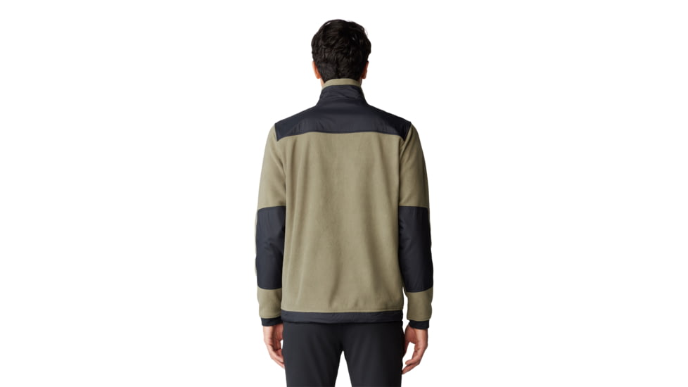 Mountain Hardwear First Tracks Fleece Full Zip Jacket - Mens, Stone Green/Black, Large, 2077631397-L