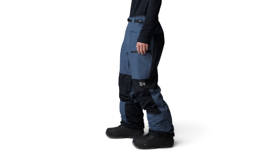 Mountain Hardwear First Tracks Pant - Mens, Montauk Blue/Black, Large/Long, 2077571430-L-L