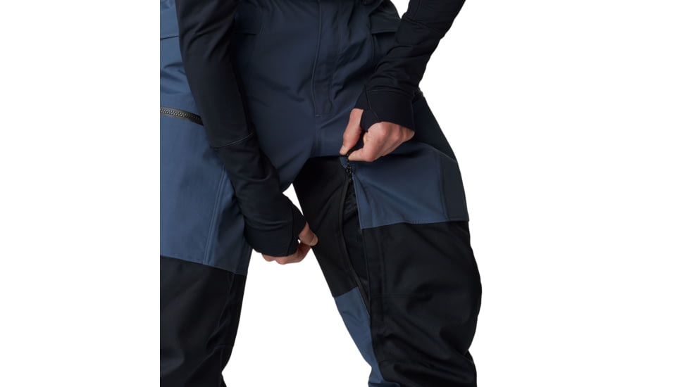 Mountain Hardwear First Tracks Pant - Mens, Montauk Blue/Black, Large/Long, 2077571430-L-L