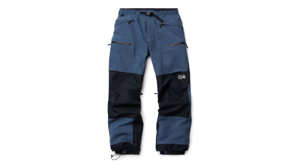 Mountain Hardwear First Tracks Pant - Mens, Montauk Blue/Black, Large/Long, 2077571430-L-L