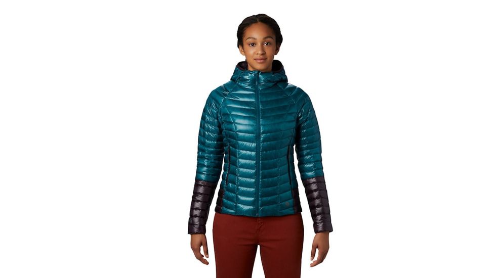 Mountain Hardwear Ghost Whisperer 2 Hoodie - Womens, Dive, Large, OL8285468-L