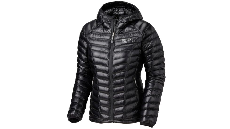 Mountain Hardwear Ghost Whisperer Down Hooded Jacket Clearance - Women's-Black-Small