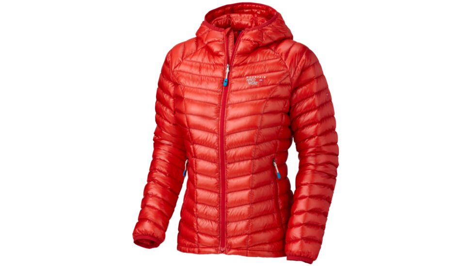 Mountain Hardwear Ghost Whisperer Down Hooded Jacket Clearance - Women's-Poppy-Medium