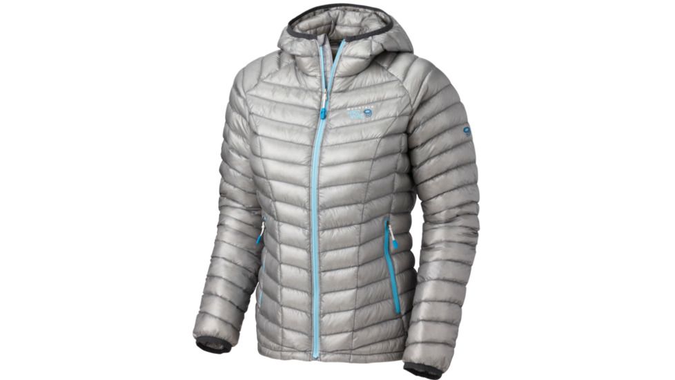 Mountain Hardwear Ghost Whisperer Down Hooded Jacket Clearance - Women's-Steam-Small