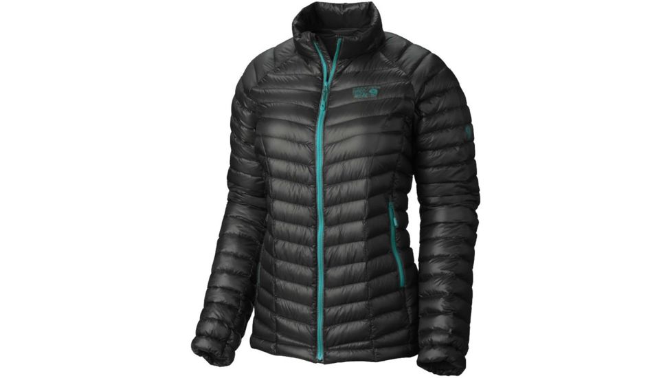 Mountain Hardwear Ghost Whisperer Down Jacket - Women's, Black/Mayan Green, X-Small, 190386