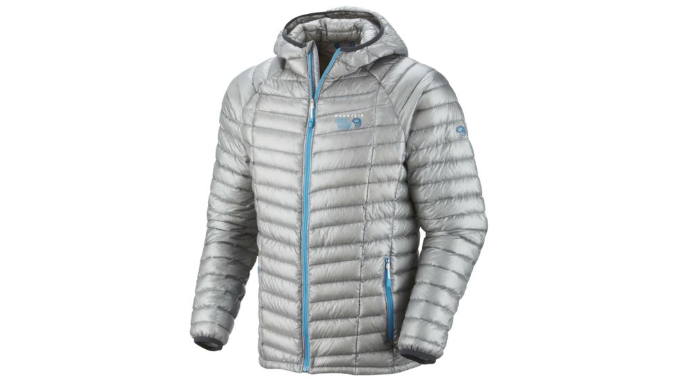 Mountain Hardwear Ghost Whisperer Hooded Down Jacket - Men's-Steam-Small