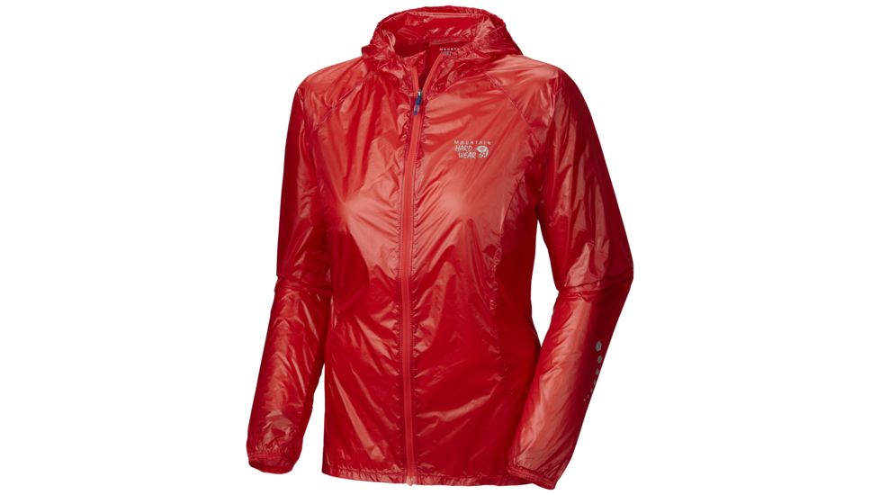 Mountain Hardwear Ghost Whisperer Hooded Jacket - Women's-Red Hibiscus-Small