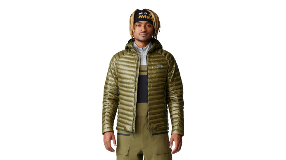 Mountain Hardwear Ghost Whisperer Hoody - Men's, Combat Green, XXL, 2104451-353-XXL