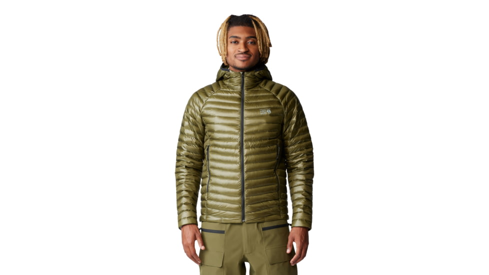 Mountain Hardwear Ghost Whisperer Hoody - Men's, Combat Green, XXL, 2104451-353-XXL