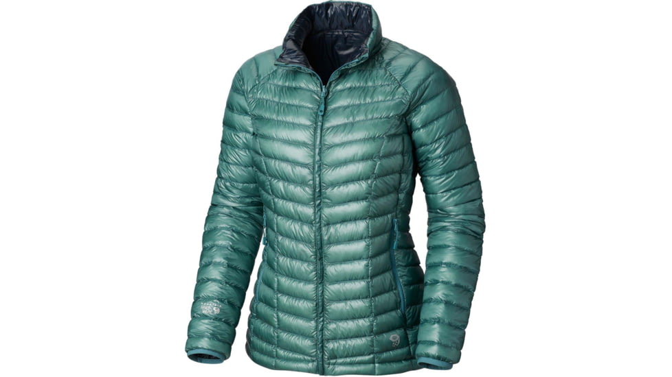 Mountain Hardwear Ghost Whisperer Reversible Down Jacket - Womens, Lakeshore Blue/Zinc, Large, 1814891328-L