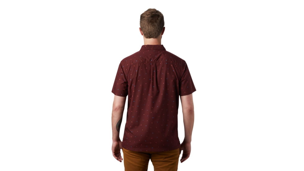 Mountain Hardwear Hand/Hold Printed Short Sleeve Shirt - Mens, Dark Umber Cam Print, Extra Large, 1879221260-DUCP-XL