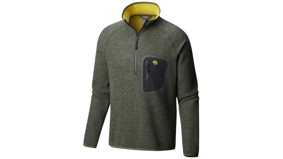 Mountain Hardwear Hatcher Half Zip Pullover - Mens, Surplus Green, Extra Large, 1824661347-XL
