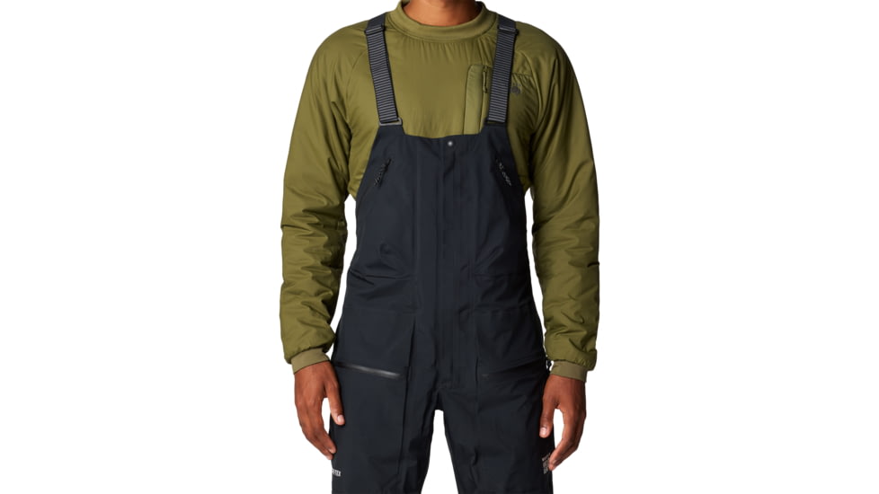 Mountain Hardwear High Exposure GORE-TEX C-Knit Bib - Mens, 010, LxR, 2077161-010-LxR