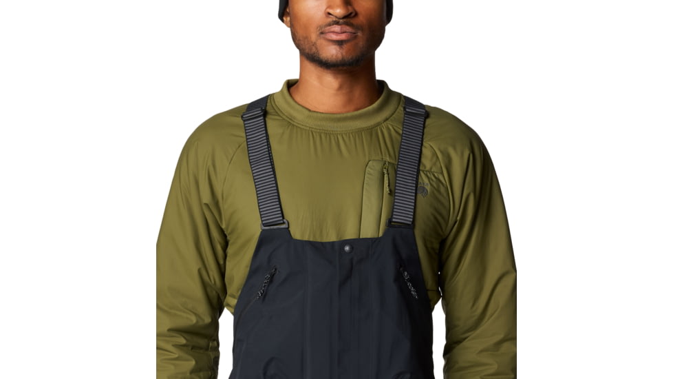 Mountain Hardwear High Exposure GORE-TEX C-Knit Bib - Mens, 010, LxR, 2077161-010-LxR