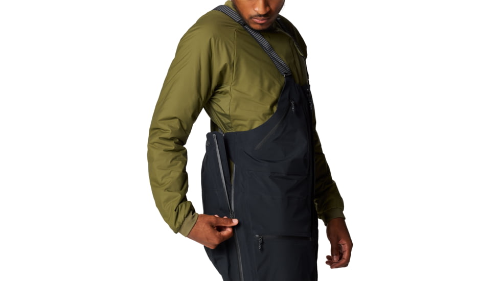 Mountain Hardwear High Exposure GORE-TEX C-Knit Bib - Mens, 010, LxR, 2077161-010-LxR