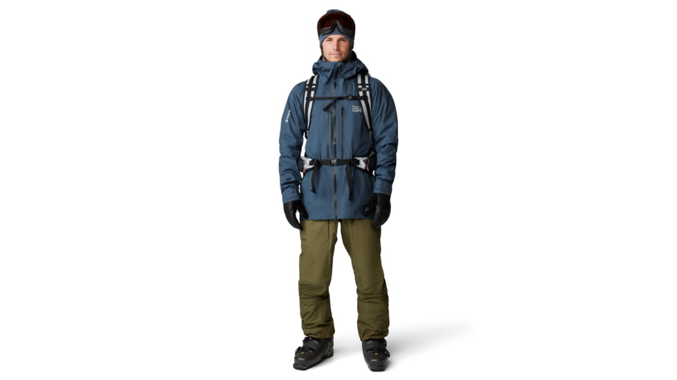 Mountain Hardwear High Exposure GORE-TEX C-Knit Bib - Mens, 353, XLxL, 2077161-353-XLxL