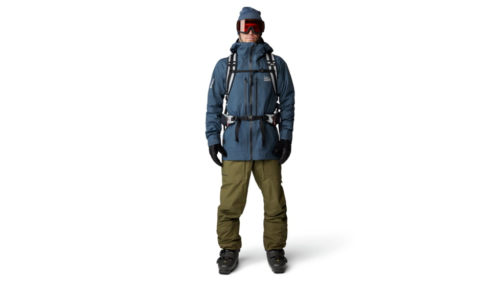Mountain Hardwear High Exposure GORE-TEX C-Knit Bib - Mens, 353, XLxL, 2077161-353-XLxL