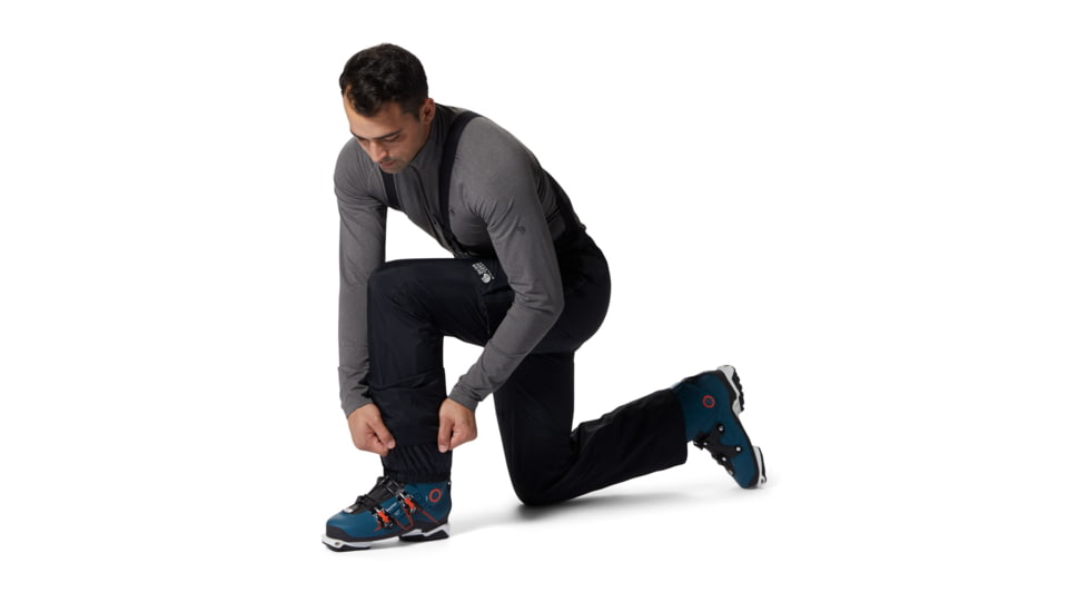 Mountain Hardwear High Exposure Gore-Tex C-Knit Bib - Mens, Black, Medium, Regular, 1989881010-Black-M-R